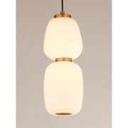 ET2 Lighting Soji Small LED 1-Light Pendant, Black/Gold