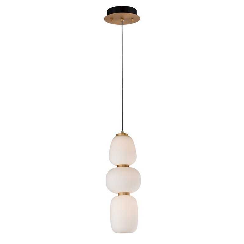 ET2 Lighting Soji Large LED 1-Light Pendant, Black/Gold