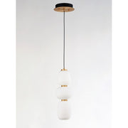 ET2 Lighting Soji Large LED 1-Light Pendant, Black/Gold