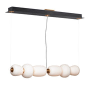 ET2 Lighting Soji LED 2-Light 13W Pendant, Black/Gold