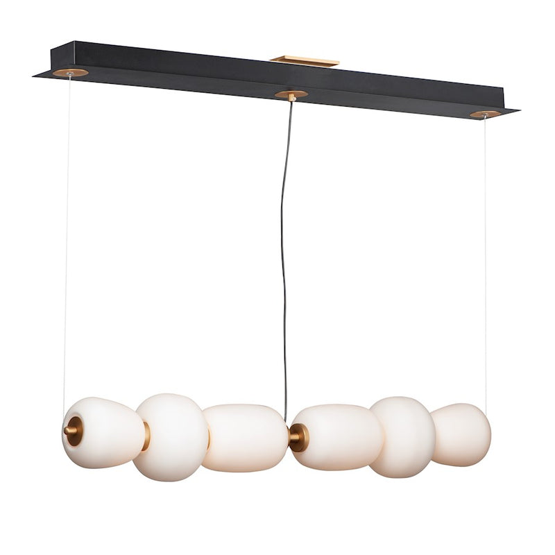 ET2 Lighting Soji LED 2-Light 13W Pendant, Black/Gold