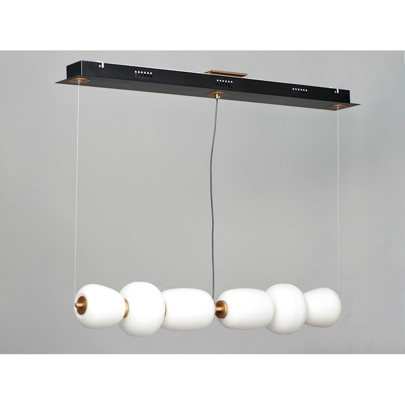 ET2 Lighting Soji LED 2-Light 13W Pendant, Black/Gold