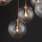 ET2 Lighting Global 9-Light LED Chandelier, Brass/Clear