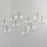 ET2 Lighting Global 10 Light LED Pendant, Brass/Clear