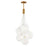 ET2 Lighting Burst 9Lt LED Pendant, Gold/Nickel/Translucent Frost - E25087-54GLD