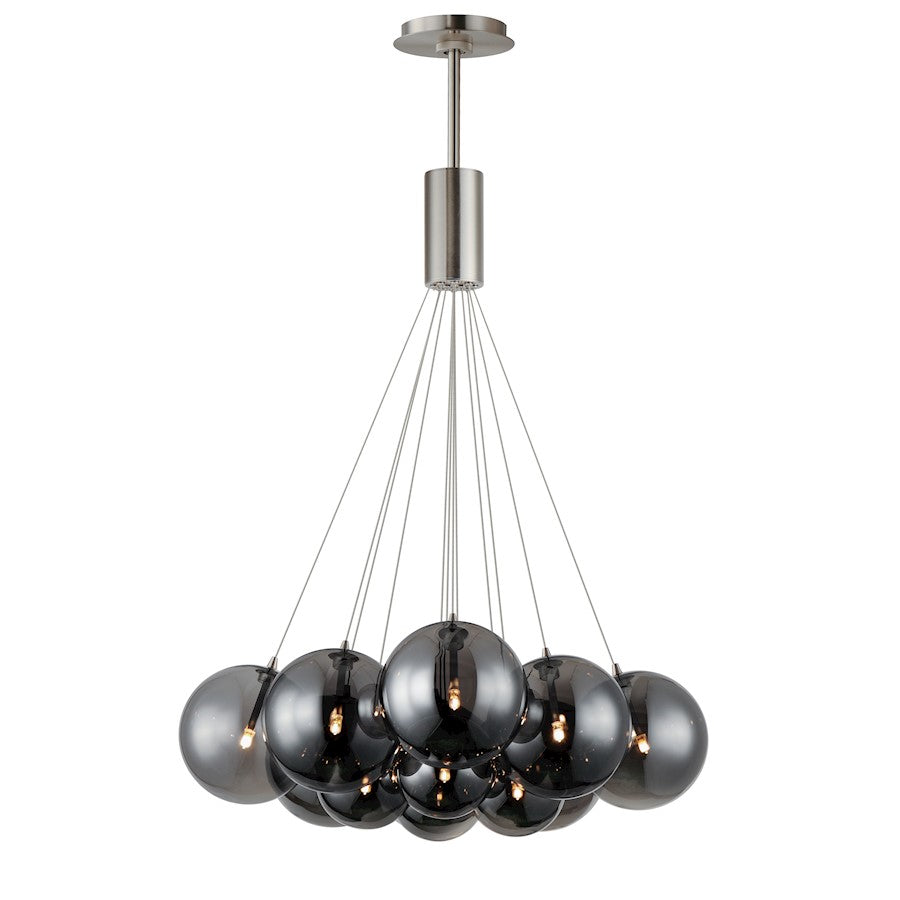 ET2 Lighting Burst 20 Light LED Pendant, Gold/Smoke - E25088-142GLD