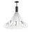 ET2 Lighting Burst 20 Light LED Pendant, Black/Clear - E25088-18BK