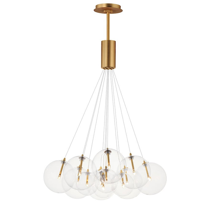 ET2 Lighting Burst 12 Light LED Pendant Gold/Clear - E25089-18GLD