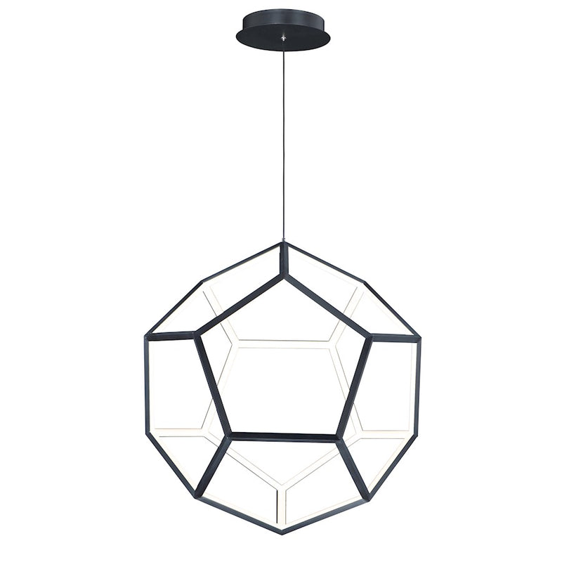 ET2 Lighting Penta LED Medium 1-Light Pendant, Black