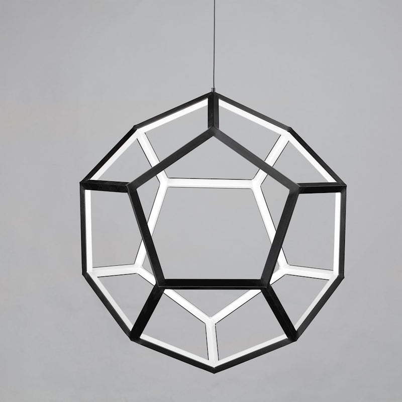 ET2 Lighting Penta LED Medium 1-Light Pendant, Black