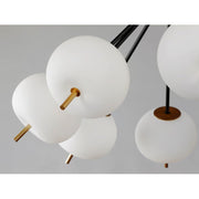 ET2 Lighting Quest LED 6-Light Pendant, Black/Gold