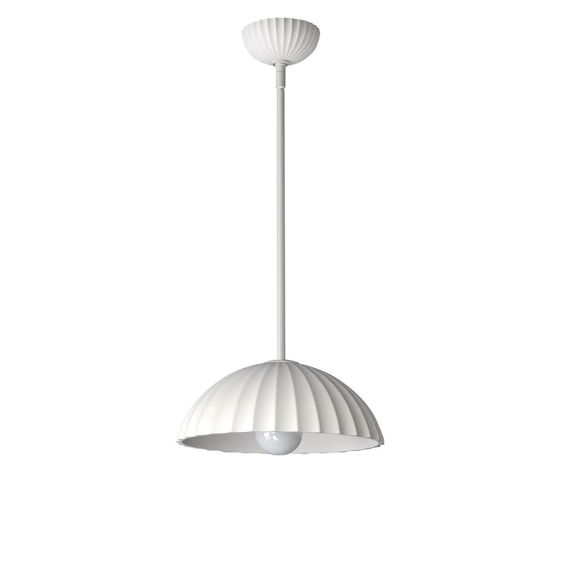 ET2 Lighting Basilica 1 Light LED 14" Pendant, Chaulk White