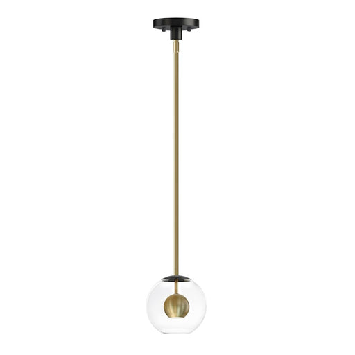 ET2 Lighting Nucleus LED Pendant, Black/Aged Brass