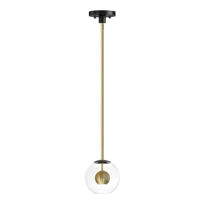 ET2 Lighting Nucleus LED Pendant, Black/Aged Brass