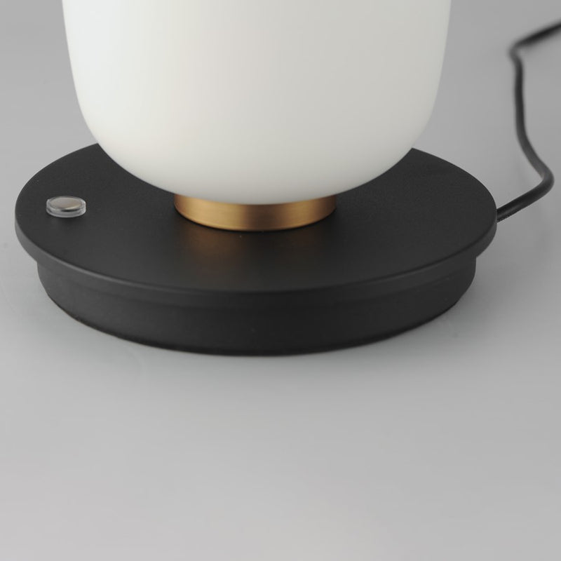 ET2 Lighting Soji Double Stack Portable Lamp, Black/Gold/White