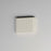 ET2 Lighting Delphi 1 Light 9" LED Wall Sconce, Chaulk White
