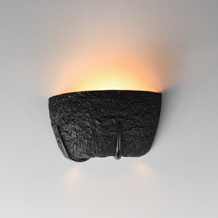 ET2 Lighting Geist 2 Light Wall Sconce, Black