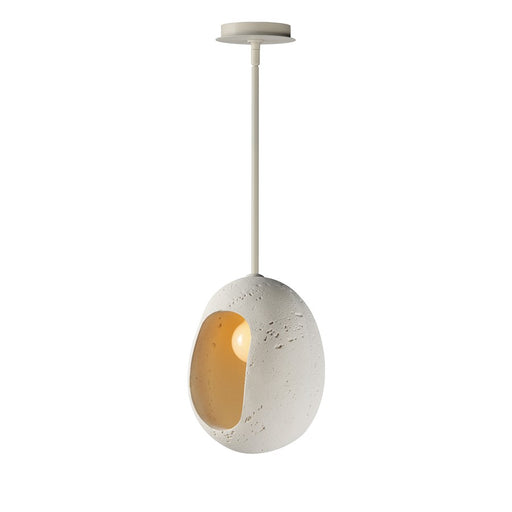 ET2 Lighting Luna Small 1 Light LED Pendant, Chaulk White - E25212-CHK