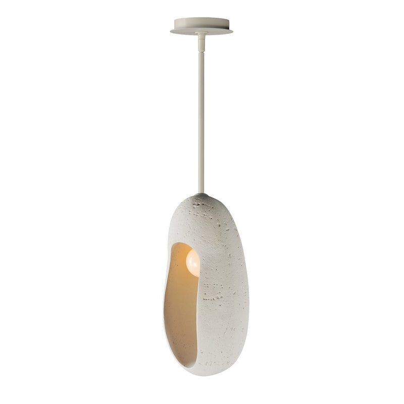 ET2 Lighting Luna Elongated 1 Light LED Pendant, Chaulk White