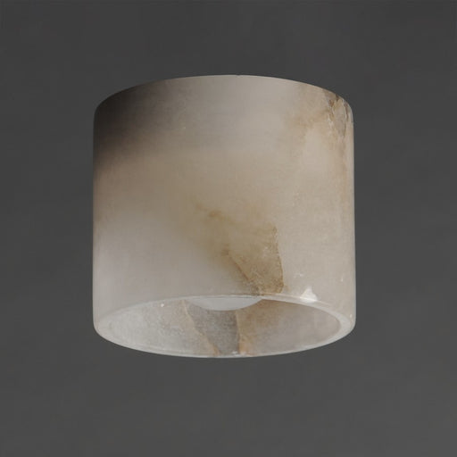 ET2 Lighting Cava 1 Light Semi-Flush Mount, /White Alabaster