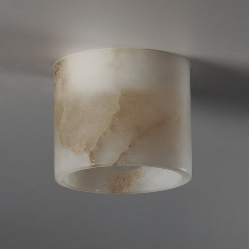 ET2 Lighting Cava 1 Light Semi-Flush Mount, /White Alabaster