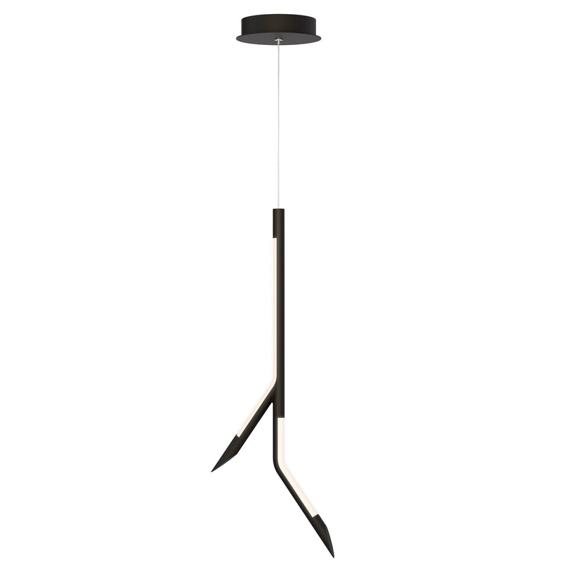 ET2 Lighting Scion 2 Light Single Pendant, Black
