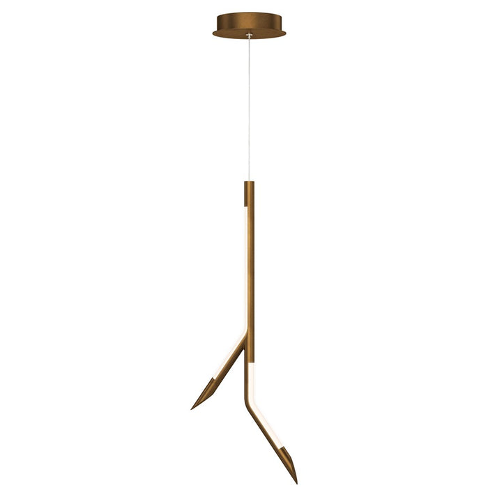 ET2 Lighting Scion 2 Light Single Pendant, Weathered Brass - E25412-WBR