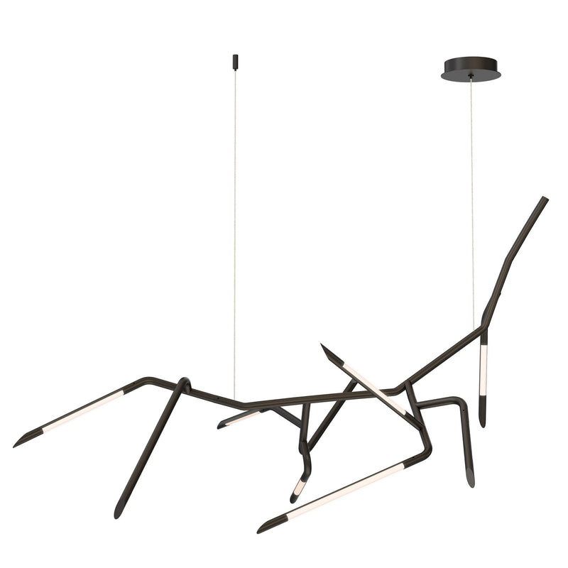 ET2 Lighting Scion 9 Light Single Pendant, Black