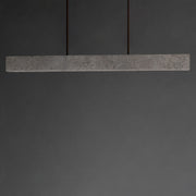 ET2 Lintel 47in 1-Light Linear Pendant | Modern Titanium Travertine and Antique Bronze | Kitchen Island & Dining Room | Model E26266-TTVBZ