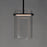 ET2 Lighting Polo 1 Light LED Mini Pendant, Black/Clear