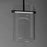 ET2 Lighting Polo 1 Light LED Mini Pendant, Black/Clear