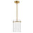 ET2 Lighting Polo 1 Light LED Mini Pendant, Gold/Clear - E26381-18GLD