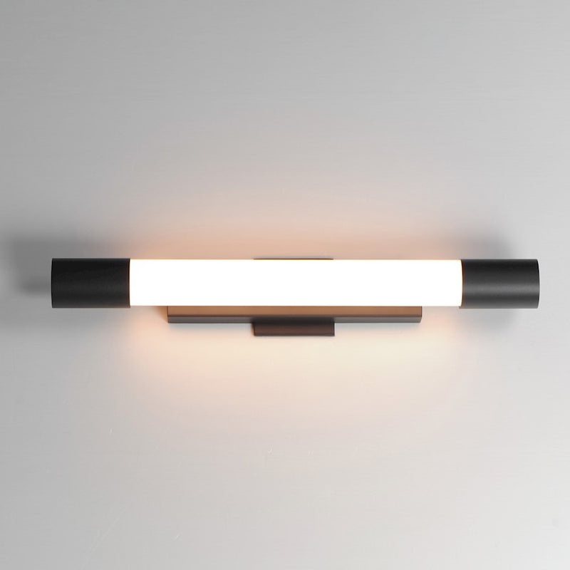 ET2 Lighting Canello 1Lt 30" LED Outdoor Wall Sconce, Black/White