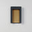 ET2 Lighting Alcove 2 Light LED Outdoor Wall Sconce, Black/Gold