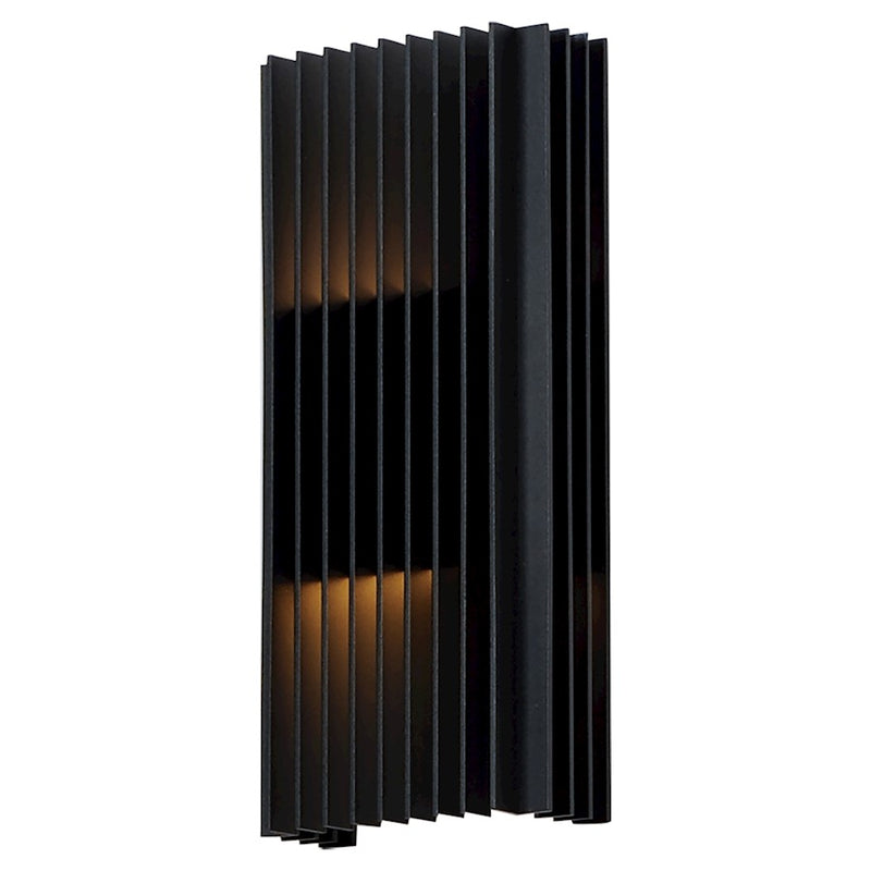 ET2 Lighting Rampart 2 Light LED Outdoor Wall Sconce, Black