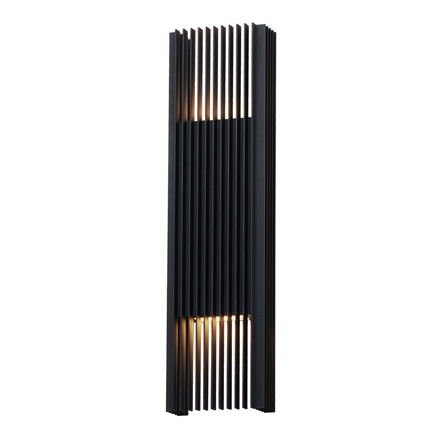 ET2 Lighting Rampart 2-Light XL LED Outdoor Wall Sconce, Black - E30118-BK