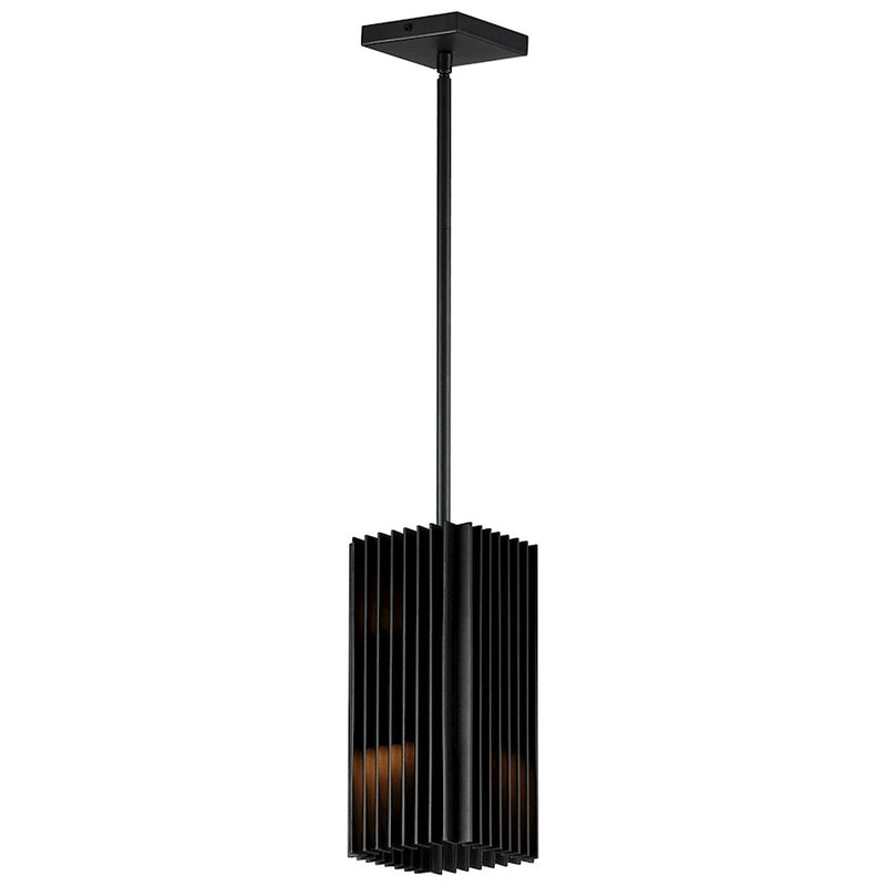 ET2 Lighting Rampart 2 Light LED Outdoor Pendant, Black
