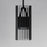 ET2 Lighting Rampart 2 Light LED Outdoor Pendant, Black
