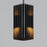 ET2 Lighting Rampart 2 Light LED Outdoor Pendant, Black