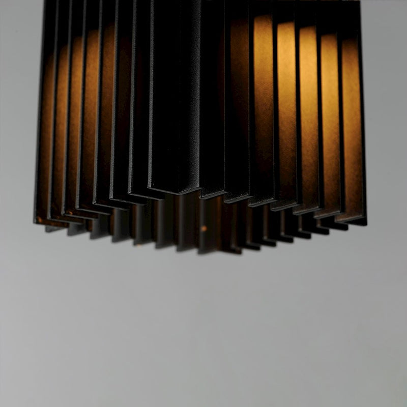 ET2 Lighting Rampart 2 Light LED Outdoor Pendant, Black