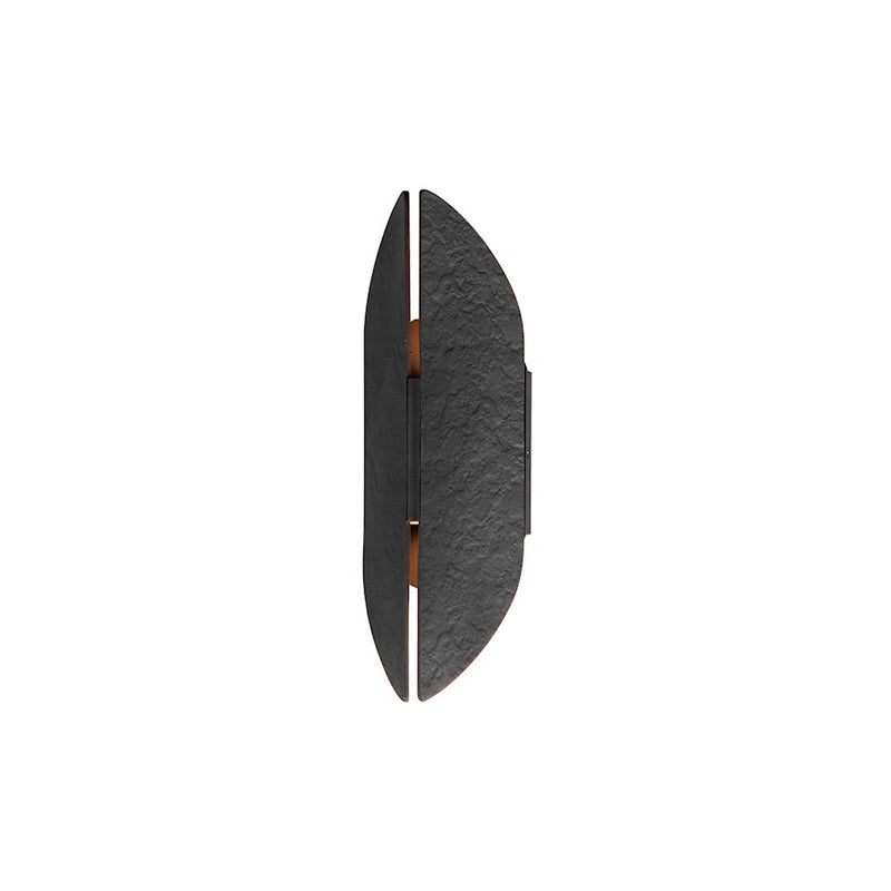 ET2 Lighting Tectonic 2 Light Outdoor Wall Mount, Black/Brass