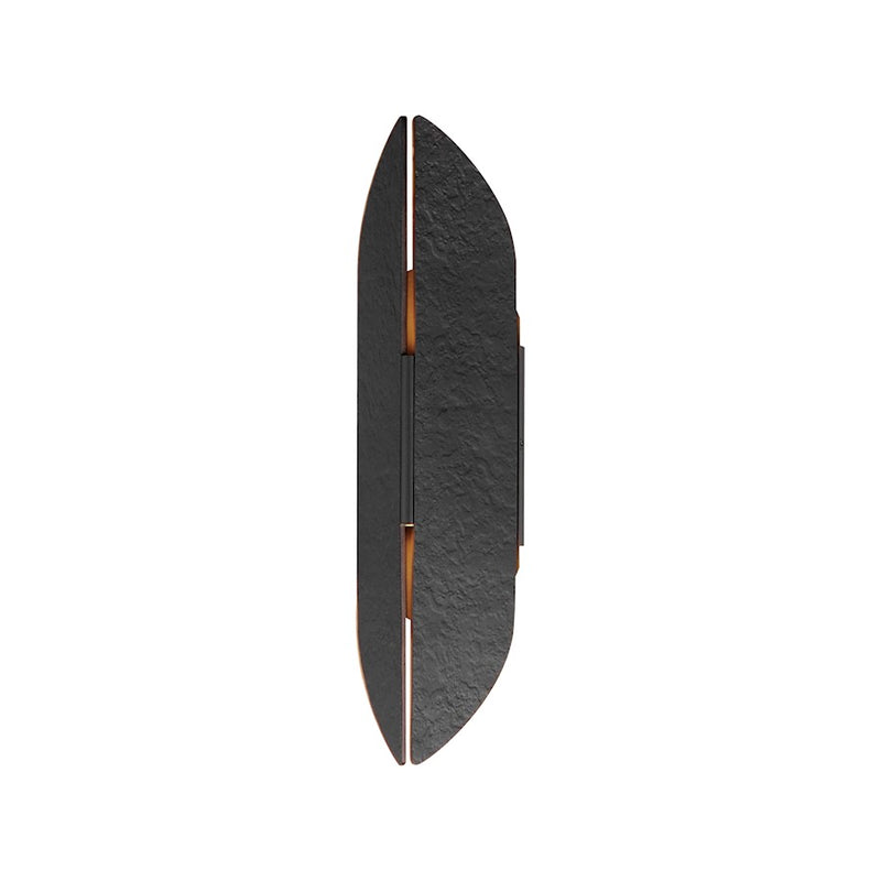 ET2 Lighting Tectonic 2 Light Outdoor Wall Mount, Black/Brass