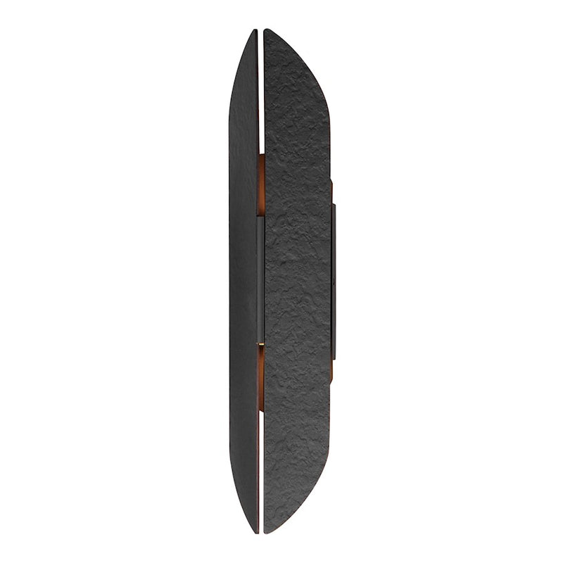 ET2 Lighting Tectonic 2 Light Outdoor Wall Mount, Black/Brass
