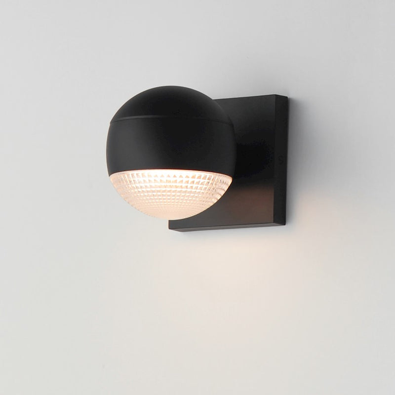 ET2 Lighting Modular 1Lt LED Outdoor Sconce, BK/Prismatic