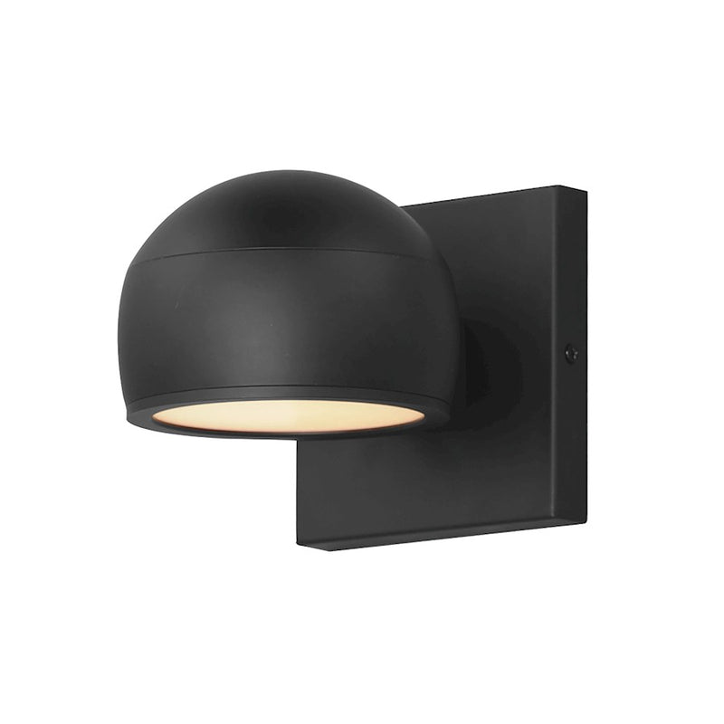 ET2 Lighting Modular Dome 1 Light LED Outdoor Sconce, Black