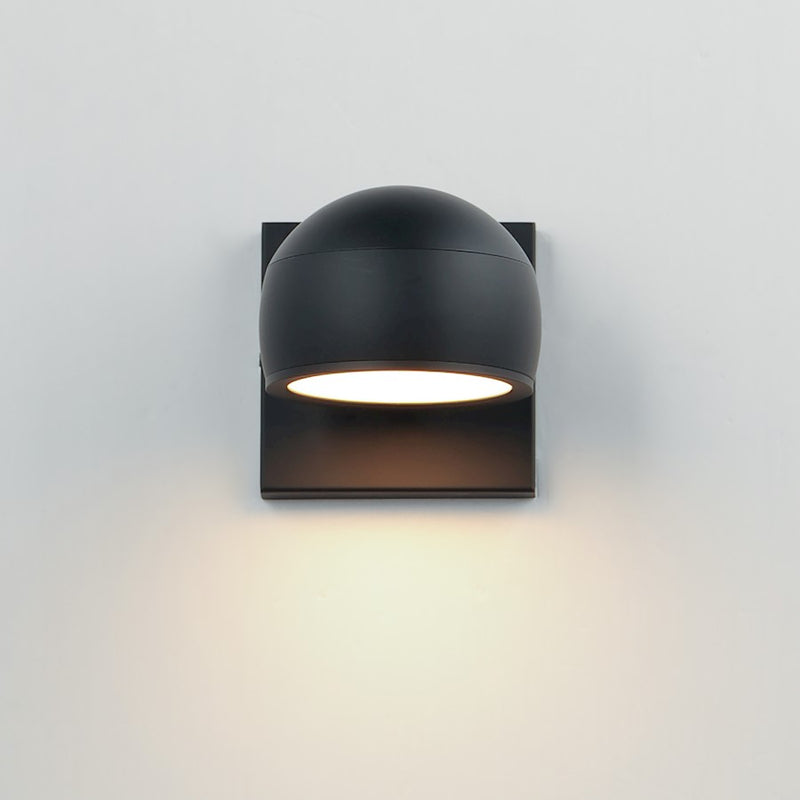 ET2 Lighting Modular Dome 1 Light LED Outdoor Sconce, Black