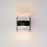 ET2 Lighting Modular 2 Light LED Outdoor, Black/Clear Ribbed