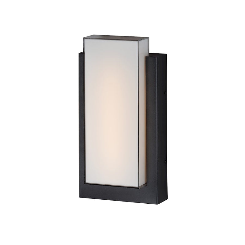 ET2 Lighting Tower LED 1 Light Outdoor Wall Sconce, Black/White