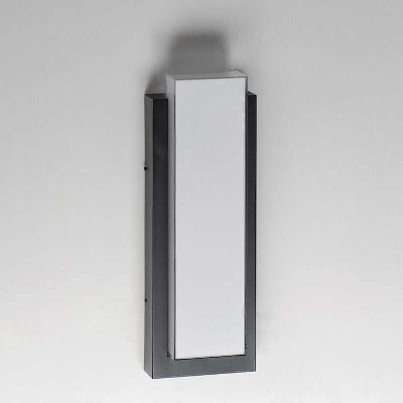 ET2 Lighting Tower LED 1 Light Outdoor Wall Sconce, Black/White