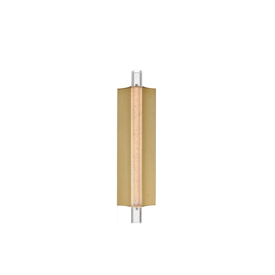 ET2 Lighting Hyperion 1Lt 18" Wall Sconce, Gold/Clear Crystal - E30201-122GLD